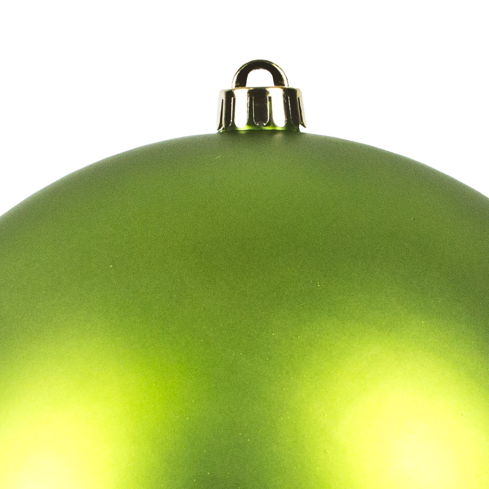 Lime Green Shatterproof Baubles  - Single 250mm Matt