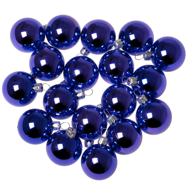 Luxury Purple Shiny Finish Shatterproof Bauble Range - Pack of 18 x 40mm