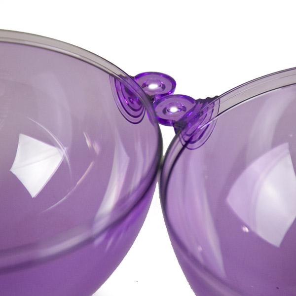 Lilac Purple Splittable Bauble - 100mm