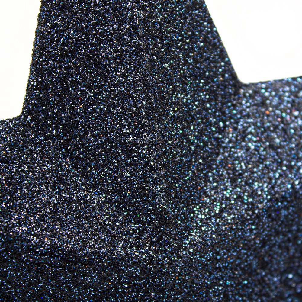 Night Blue Shatterproof Tree Top Glitter Star - 19cm