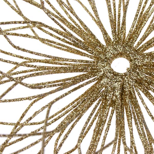 Gold Glitter Metal Tree Top Star - 30cm