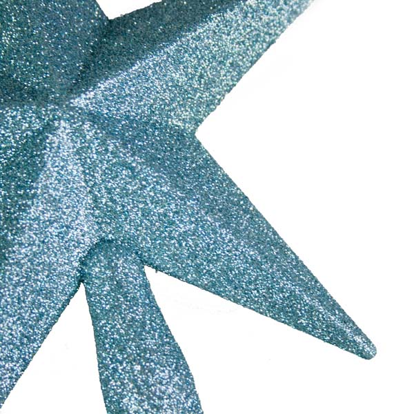 Ice Blue Glitter Finish Tree Top Star -20cm