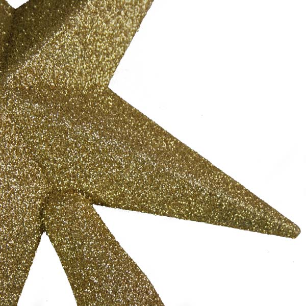 Gold Glitter Finish Tree Top Star -20cm