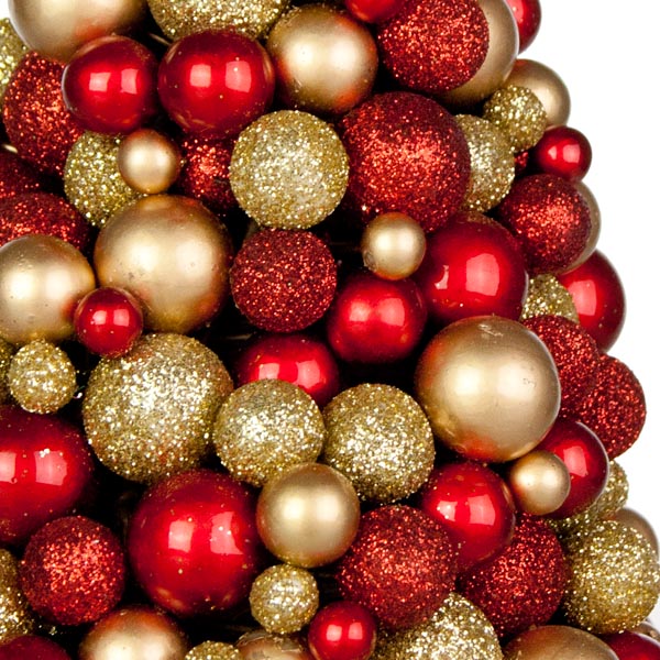 Rich Red & Gold Bauble Berry 37cm Mini Tree
