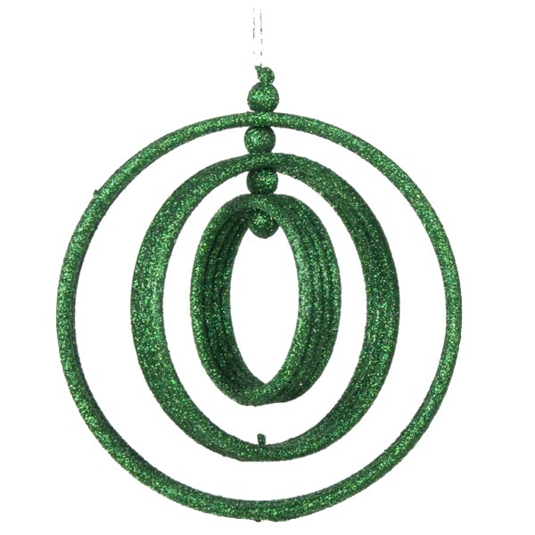 Gisela Graham Green Triple Ring Hanger - 10.5cm