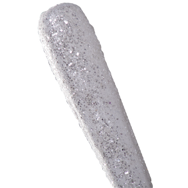 Pack Of 4 White with Silver Glitter Icicles - 24cm