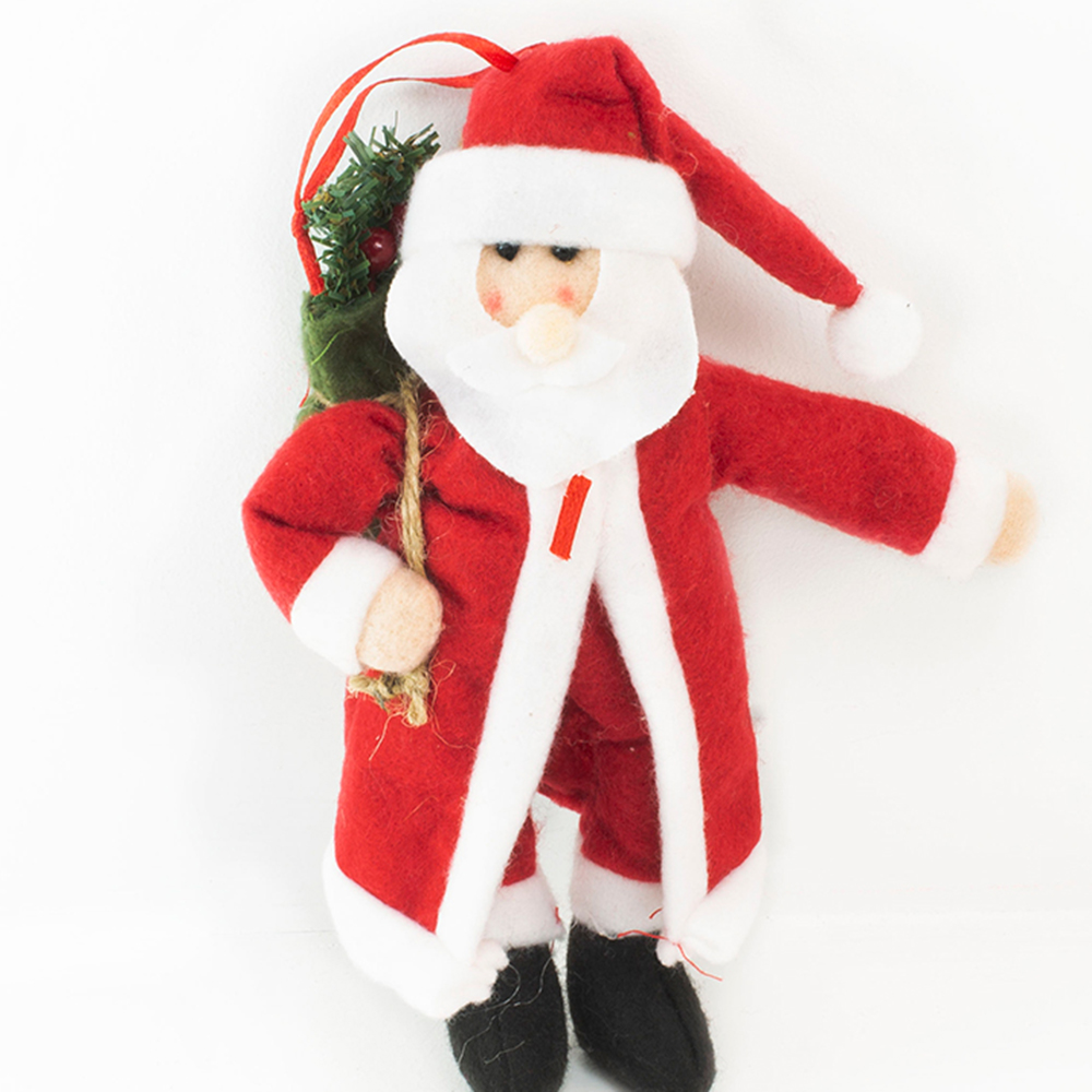 Plush Santa Hanging Decoration - 23cm