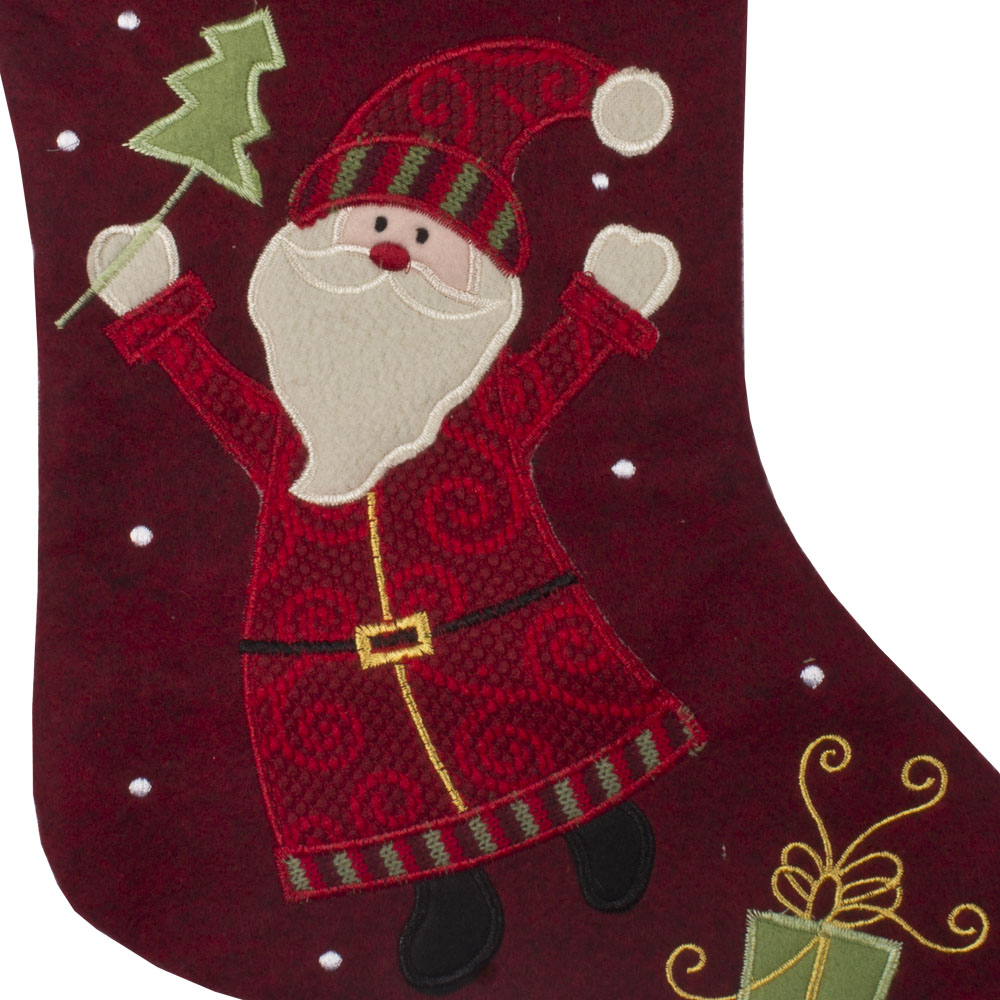Santa Character Christmas Stocking - 41cm