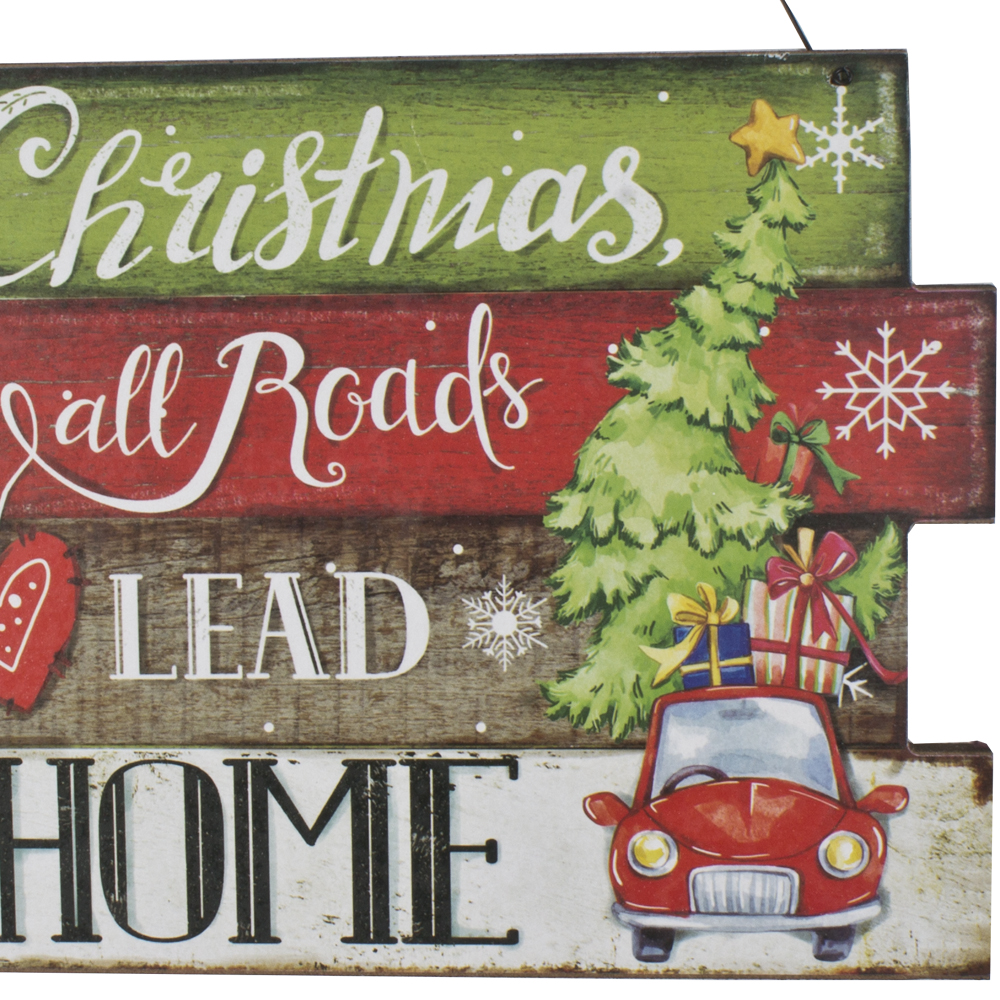 ''All Roads Lead Home'' Wall Plaque - 18cm X 25cm