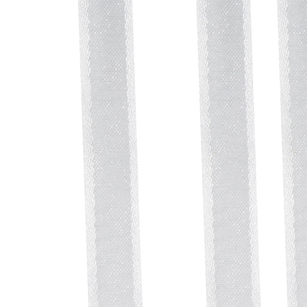 White Organza Satin Edge Ribbon - 10mm X 50m