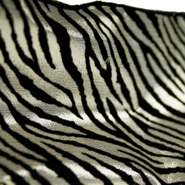 Gold & Black Tiger Print Ribbon - 10cm x 9m