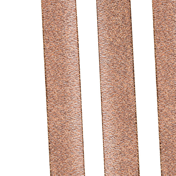 Copper Glitter Organza Ribbon - 25m x 15mm