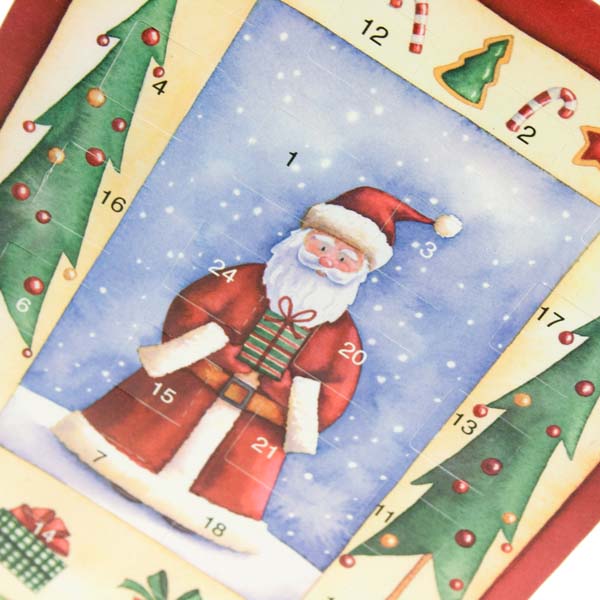 Caltime Advent Calendar Card - Santa with Trees