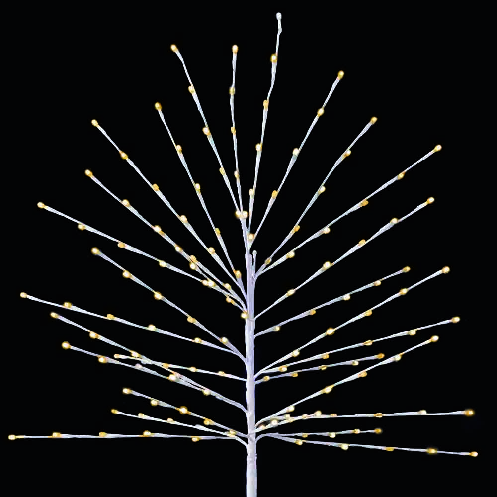 Warm White LED Twig Tree With Timer - 1.8m