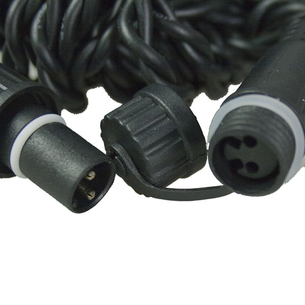 15m Outdoor Extension Cable For Outdoor Connector Lights System - Black Cable