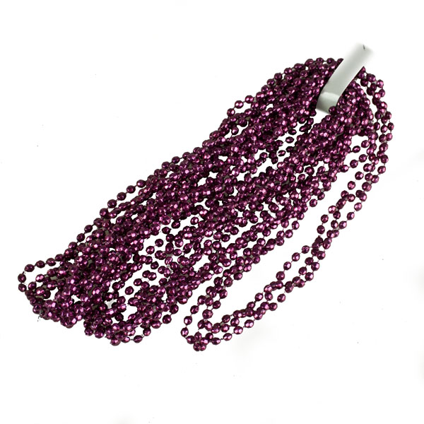 Fig Purple Diamond Bead Garland - 2.7m