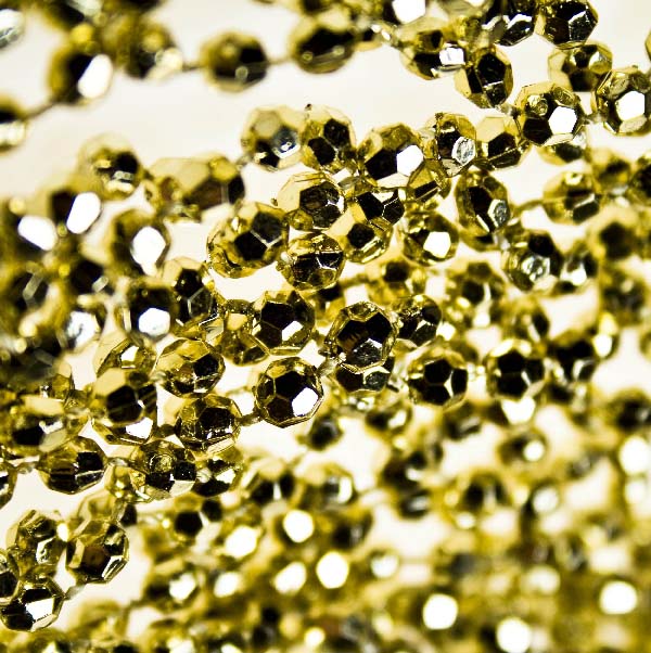 Gold Diamond Bead Garland - 2.7m