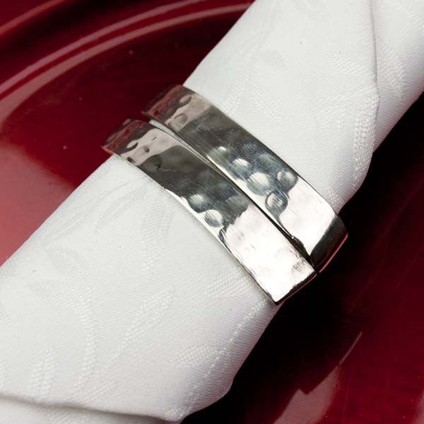 Silver Elliptical Napkin Ring