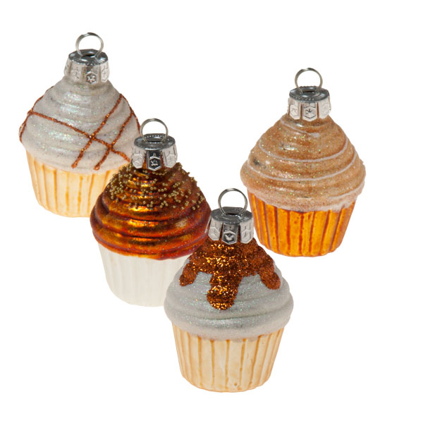 Assorted Glass Cupcake Placecard Holders - 4 x 55mm