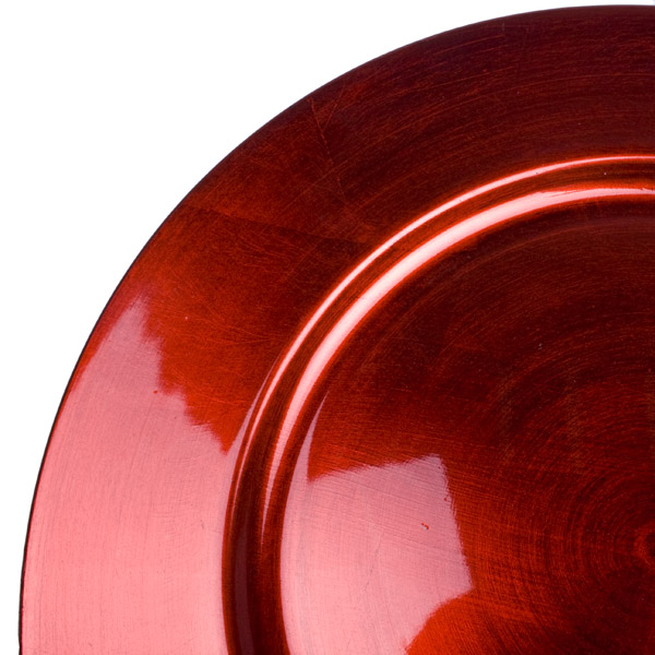 Standard Red Round Charger Plate - 33cm Diameter