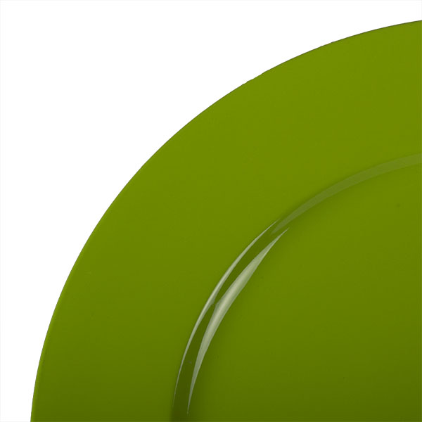 Standard Lime Green Round Matt Charger Plate - 33cm