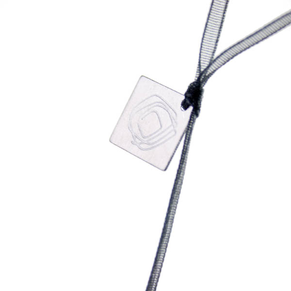Squared Rose Starflake - Azure Card - 100mm x 100mm