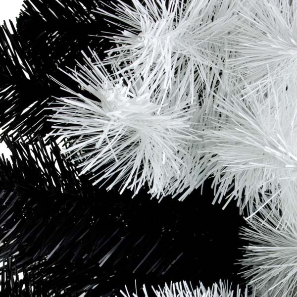 Black and White Artificial Christmas Tree - 1.8m (6ft)