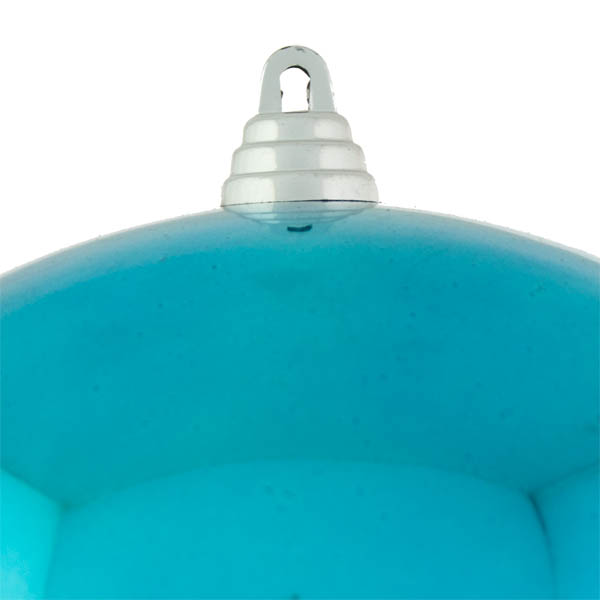 Light Turquoise Baubles Shiny Shatterproof - Single 250mm