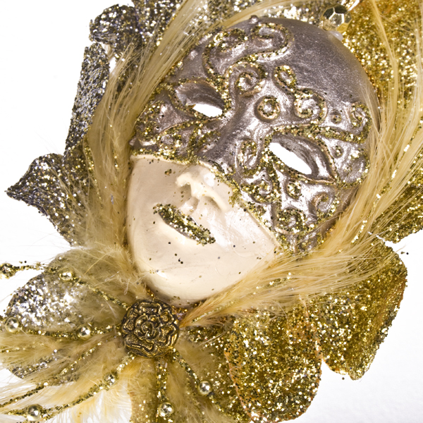 Platinum/Gold Mask Decoration - 20cm