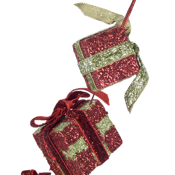 Red And Green Hanging Gift Box Set - 16cm X 5cm