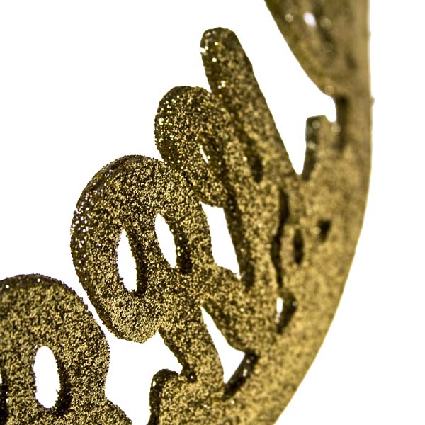 Gold Glitter Merry Christmas Ornament - 40cm