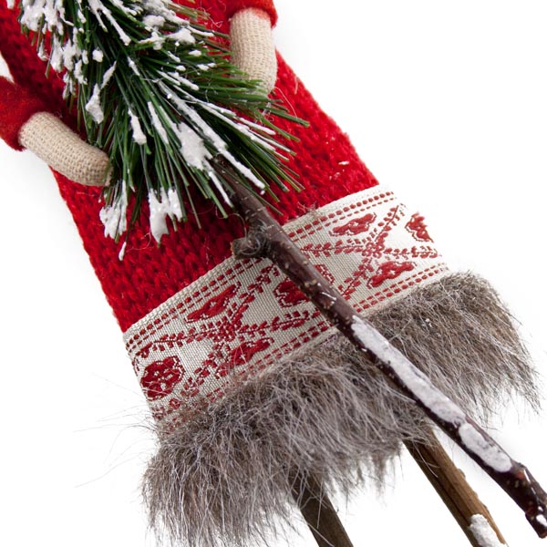 Nordic Standing Santa Ornament - 35cm
