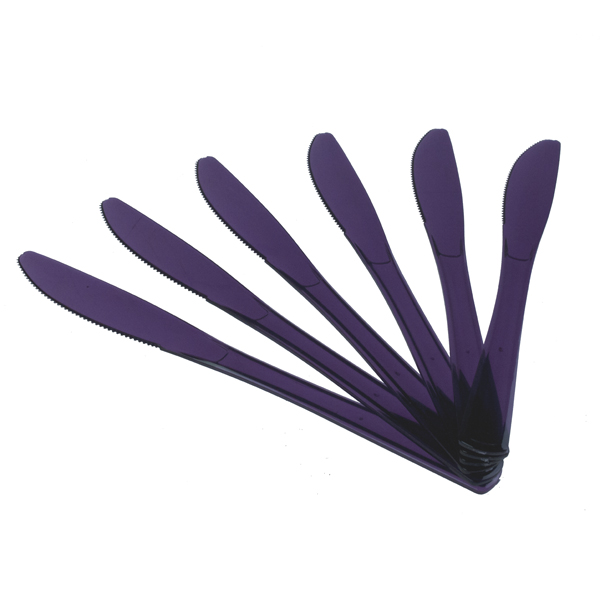 Mozaik Pack of 18 Aubergine Mixed Cutlery
