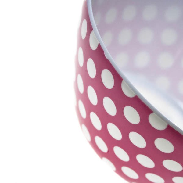 Pink & White Polka Dot Melamine Bowl - 15cm x 6cm