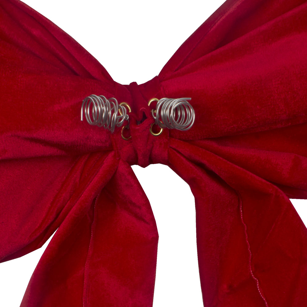 Red Fabric Display Bow - 30cm