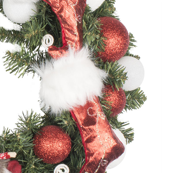 Santa Suit Theme Range - 60cm Pre-Decorated Wreath