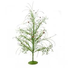 Lime Green Glitzy Table Top Twig Tree - 60cm