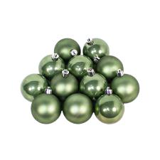 Moss Green 2022 Fashion Colour Shatterproof Baubles - Pack of 12 x 60mm