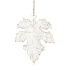 End Of Line Clearance Hanging Decorations - 9cm Clear Leaf