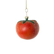 Novelty Shatterproof Tomato Hanging Decoration - 10cm
