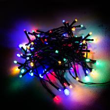 Premier 6.3m Length Of 80 Multicoloured Supabright Multi Action LED Fairy Lights With Timer On Green Cable