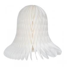 White Flame Resistant Honeycomb Paper Bell - 20cm