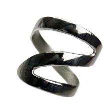 Silver Swirl Napkin Ring