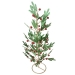 Green Pine Effect Metal Table Top Tree with Red Berries - 42cm