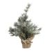 Frosted Table Top Tree With Pinecones - 45cm