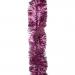 Deep Magnolia Pink Shiny Tinsel Garland - 75mm X 2.7m