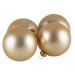 Luxury Champagne Gold Satin Finish Shatterproof Baubles - Pack of 4 x 100mm