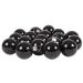 Luxury Black Shiny Finish Shatterproof Bauble Range - Pack of 18 x 40mm