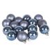 Night Blue Fashion Trend Shatterproof Baubles - Pack Of 16 x 40mm