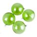 Lime Green Tinted Transparent Shatterproof Baubles - Pack of 4 x 90mm